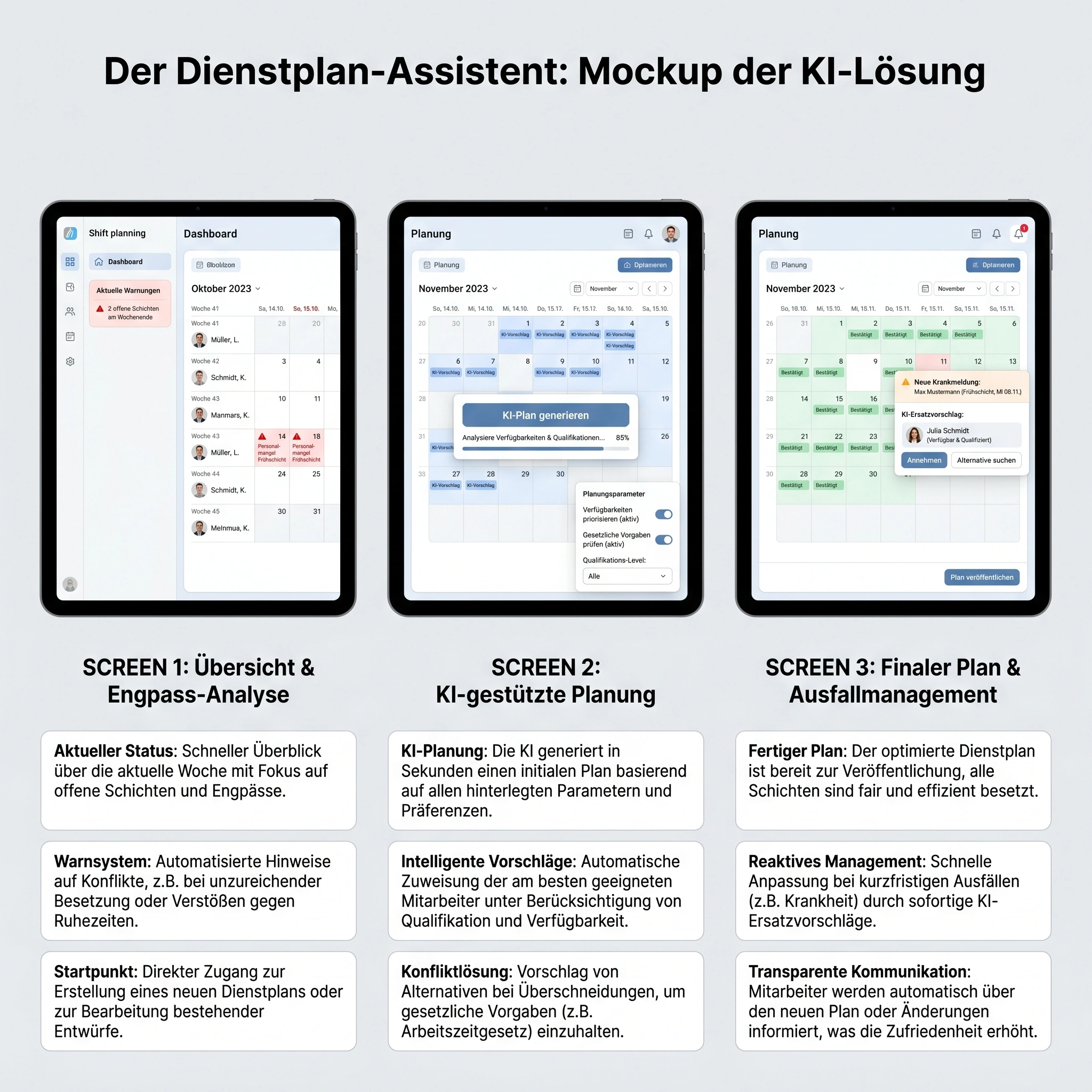 Der Dienstplan-Assistent — Bild 1