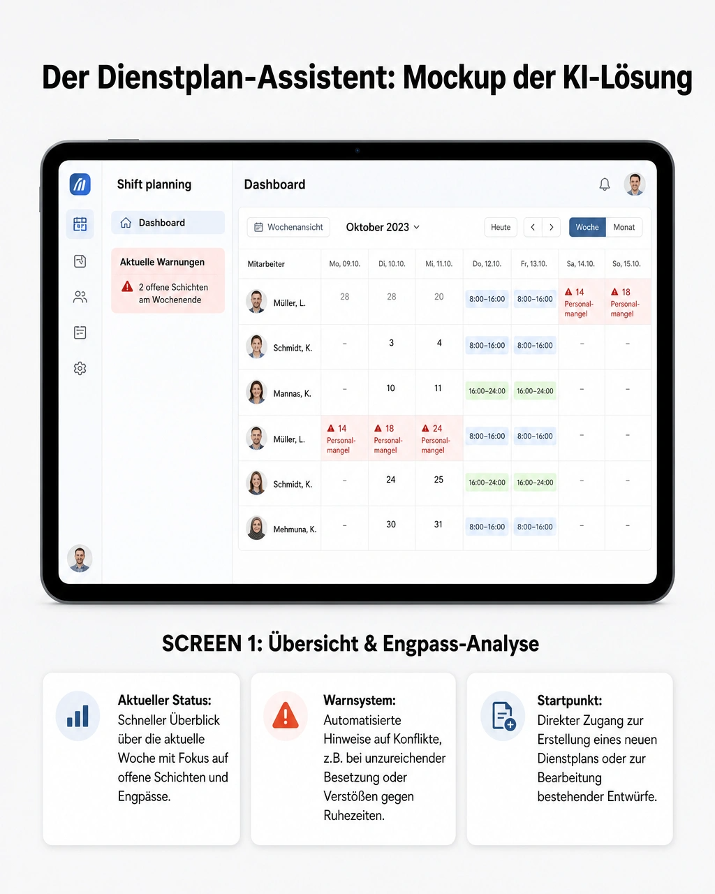 Der Dienstplan-Assistent — Bild 2