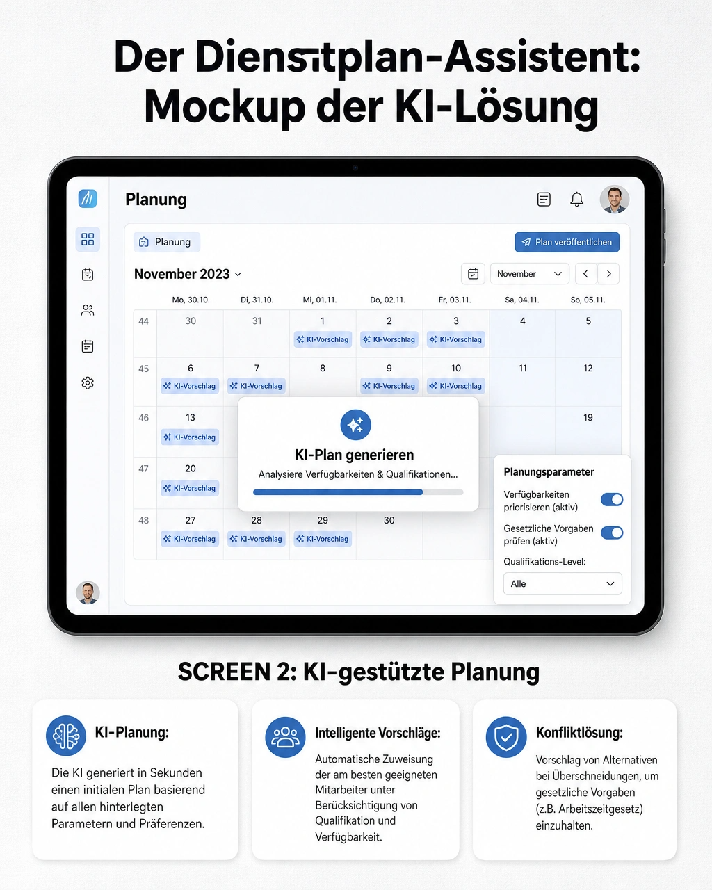 Der Dienstplan-Assistent — Bild 3