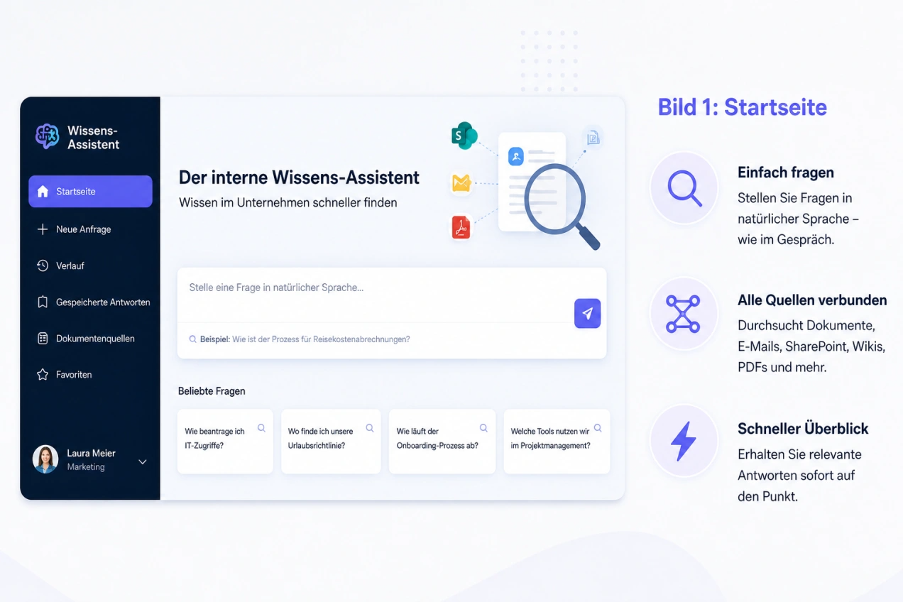 Der interne Wissens-Assistent — Bild 1